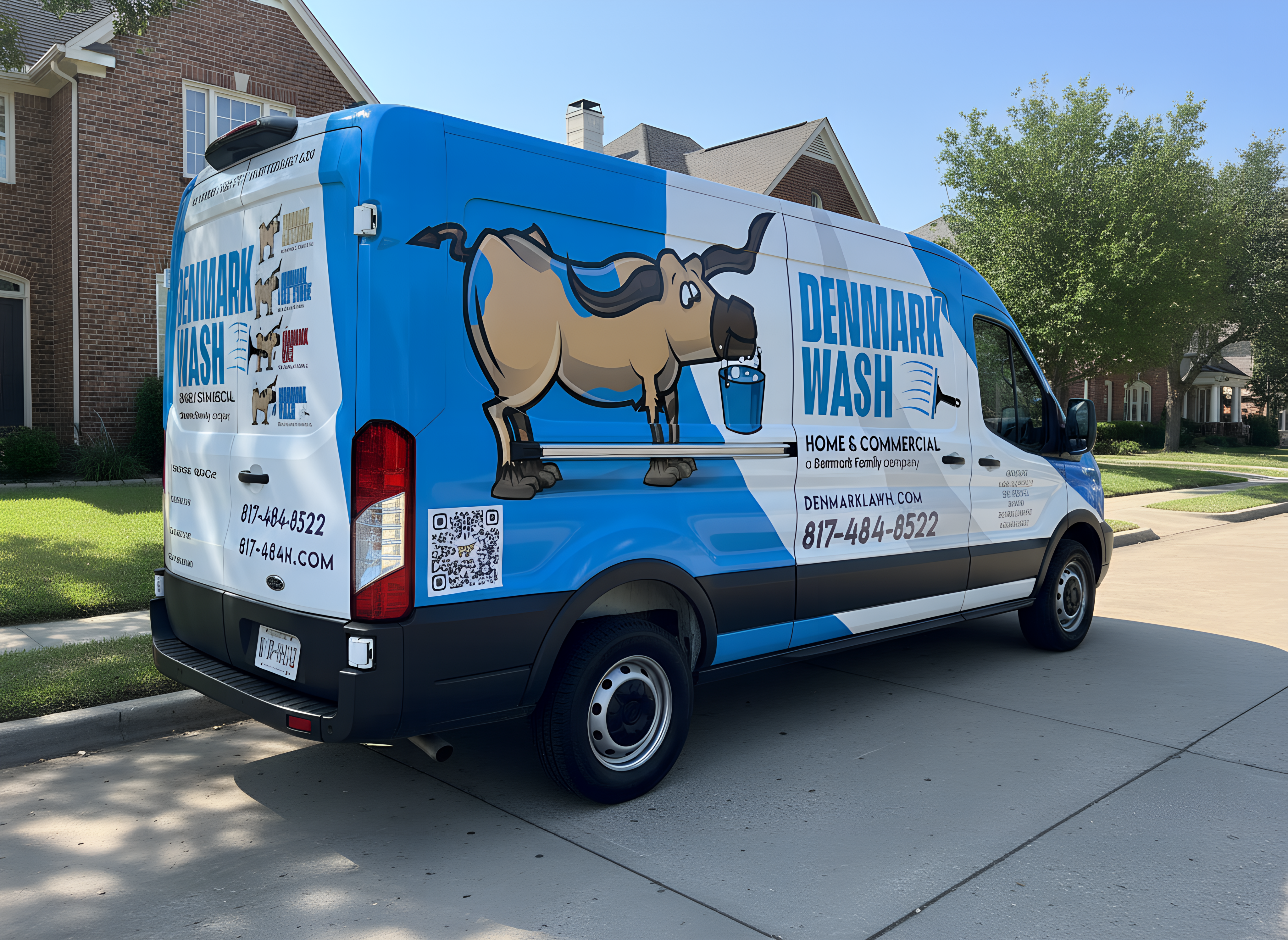 Denmark Wash van at customer's home